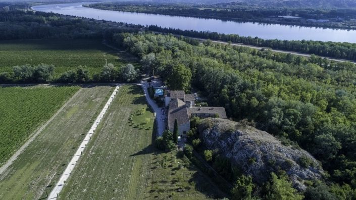 drone chateau neuf le pape mariage domaine de l hers